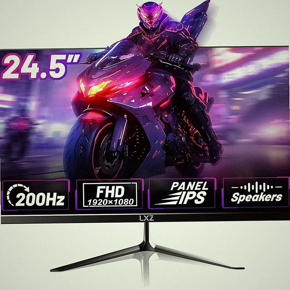 Gaming Monitor 24.5 Inch, 200Hz Monitor FHD 1080P Frameless IPS Display with...