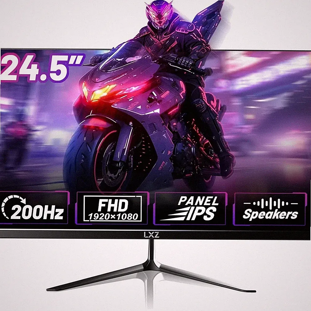 Gaming Monitor 24.5 Inch, 200Hz Monitor FHD 1080P Frameless IPS Display with...