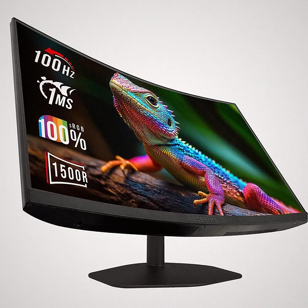 Gaming Monitor 24 Curved 1ms 100Hz 1500R DisplayPort HDMI Sceptre C248W-FW100T