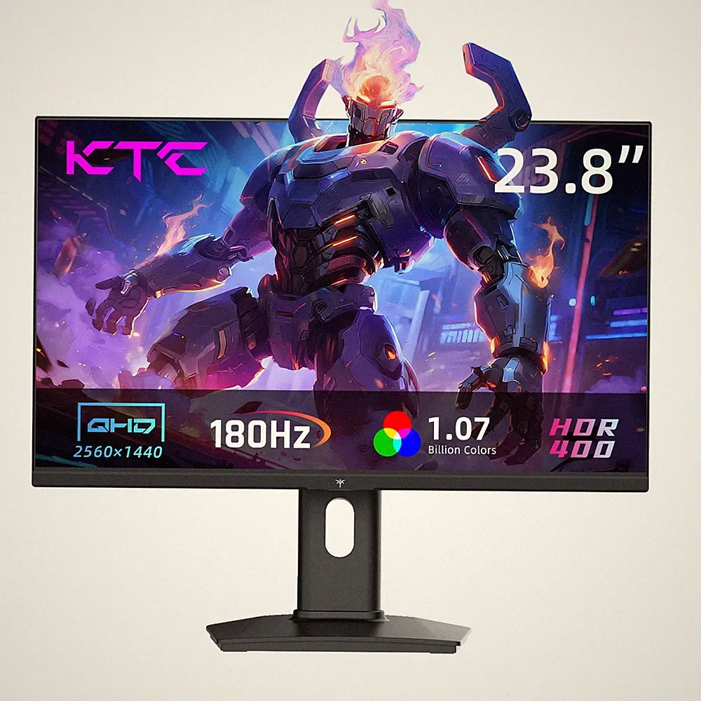 Gaming Monitor 24 Inch 180Hz 1440P IPS HDR Height Adjustable KTC H24T7 Computer