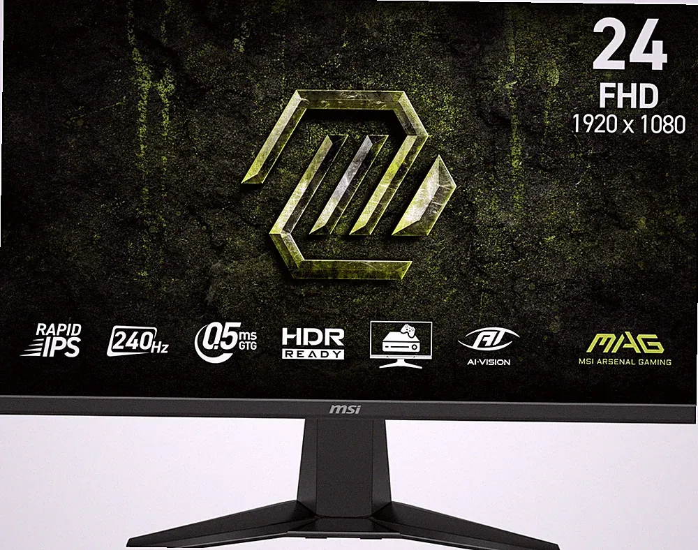 Gaming Monitor 24 Inch 1920x1080 240Hz 0.5ms FHD Black MAG 245F X24 HDMI