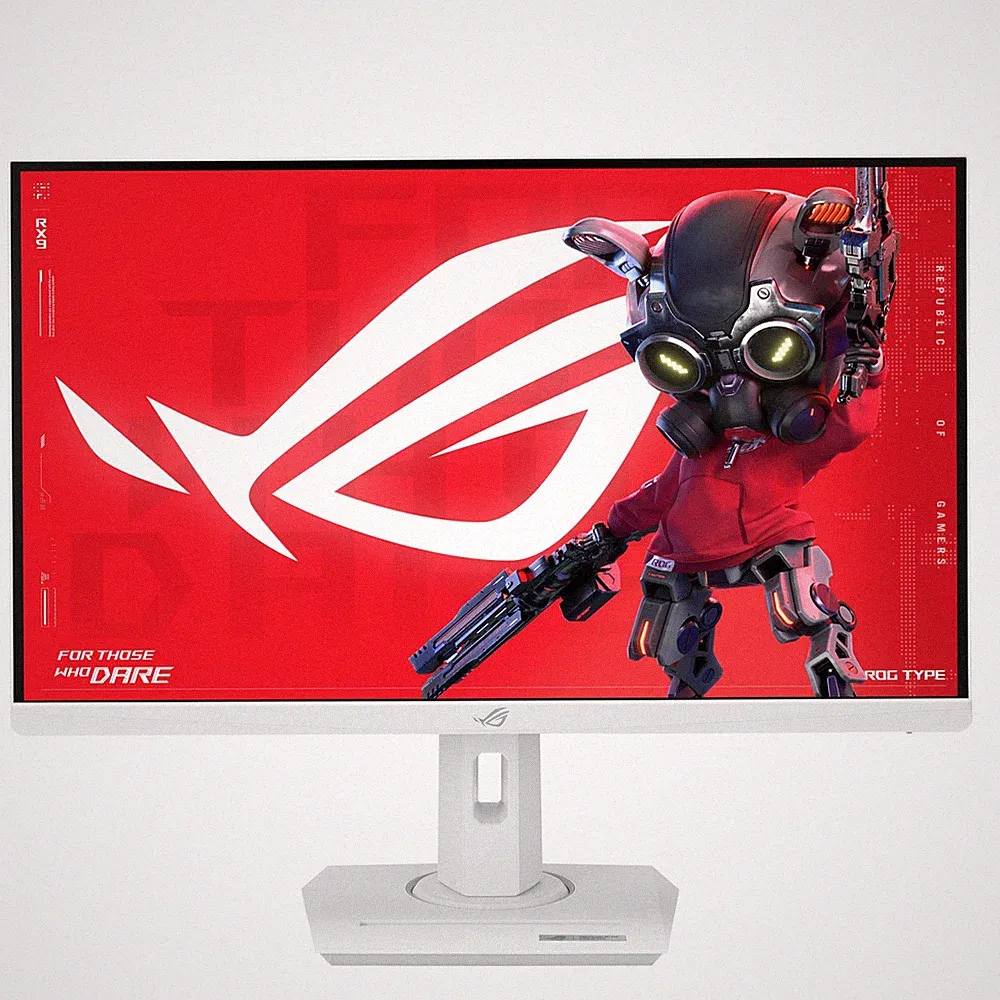 Gaming Monitor 27 1440P 180Hz 1ms USB C HDR ASUS ROG Strix XG27ACG-W