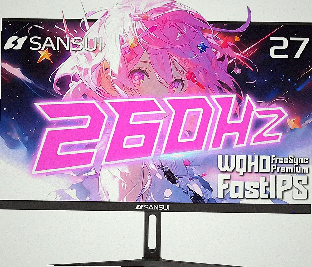 Gaming Monitor 27" 1440P 260Hz/240Hz WQHD 2K - Fast IPS 1Ms Freesync Premium 丨DC