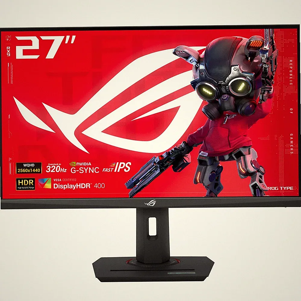 Gaming Monitor 27 1440P 320Hz 0.3ms USB C HDR ASUS ROG XG27ACMS G-SYNC LED