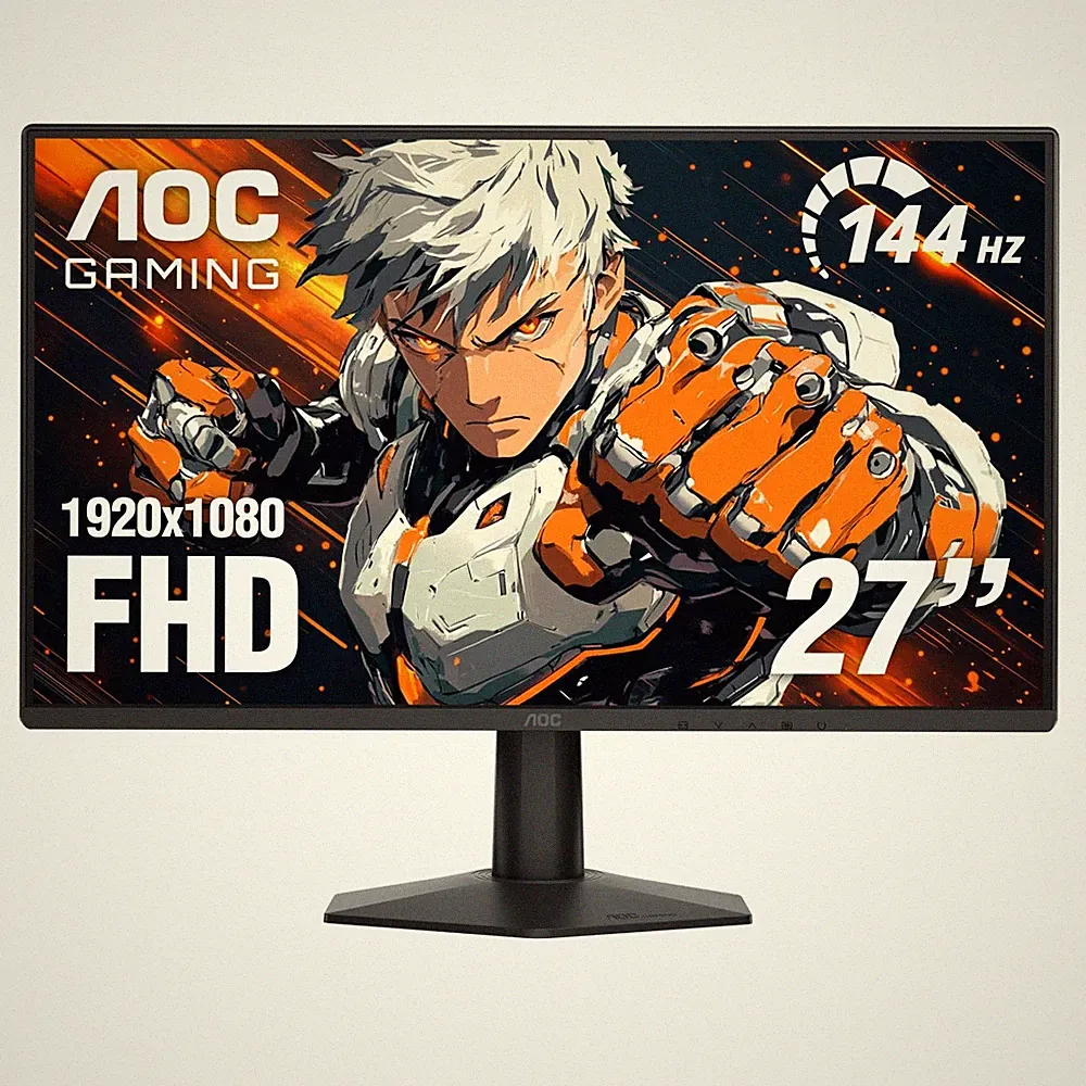 Gaming Monitor 27 144Hz 1920x1080 IPS Panel Full HD AOC 27G51F inch Console HDMI