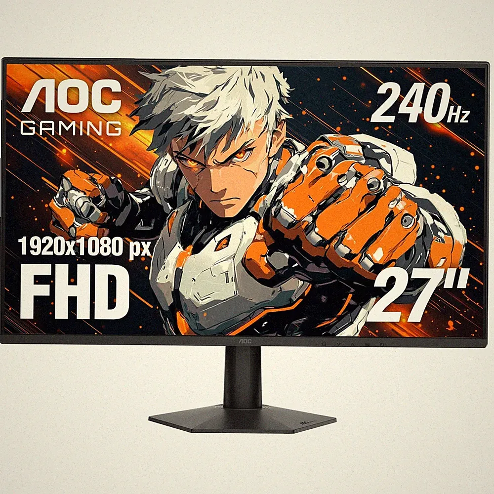 Gaming Monitor 27 1920x1080 240Hz 0.5ms IPS AOC 27G51Z Black inch Native 260Hz