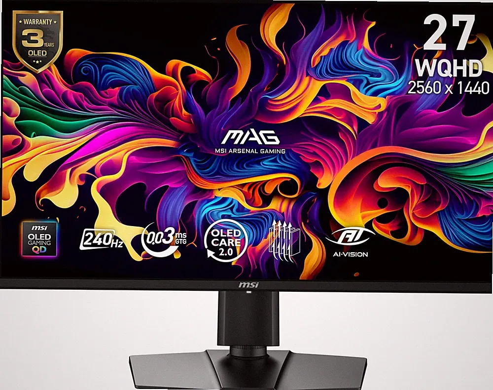 Gaming Monitor 27 2560x1440 QD OLED 240Hz 0.03ms MAG 274QP Adjustable