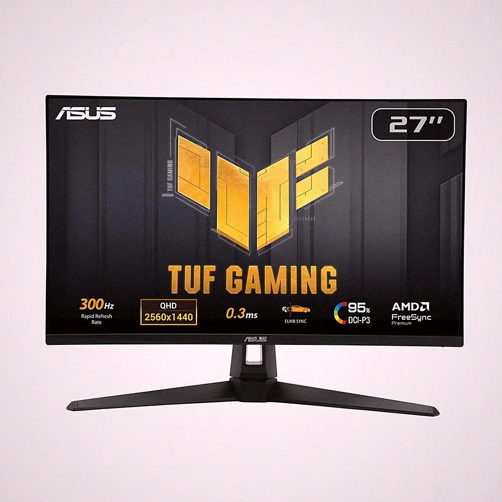 Gaming Monitor 27 Inch 1440p 300Hz G SYNC ASUS TUF VG27AQM5A LED