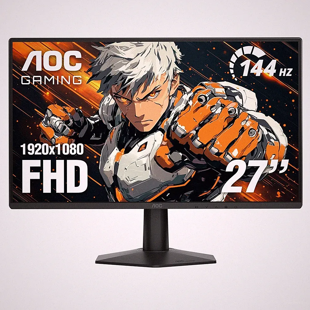 Gaming Monitor 27 Inch FHD 144Hz 0.5ms IPS HDR Black AOC 27G51F Fast LED
