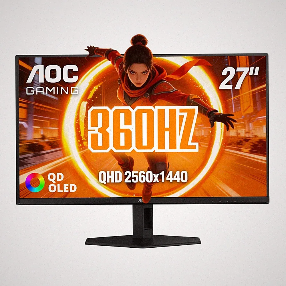 Gaming Monitor 27 QHD 360Hz QD OLED G SYNC AOC Q27G40SDE Black NVIDIA