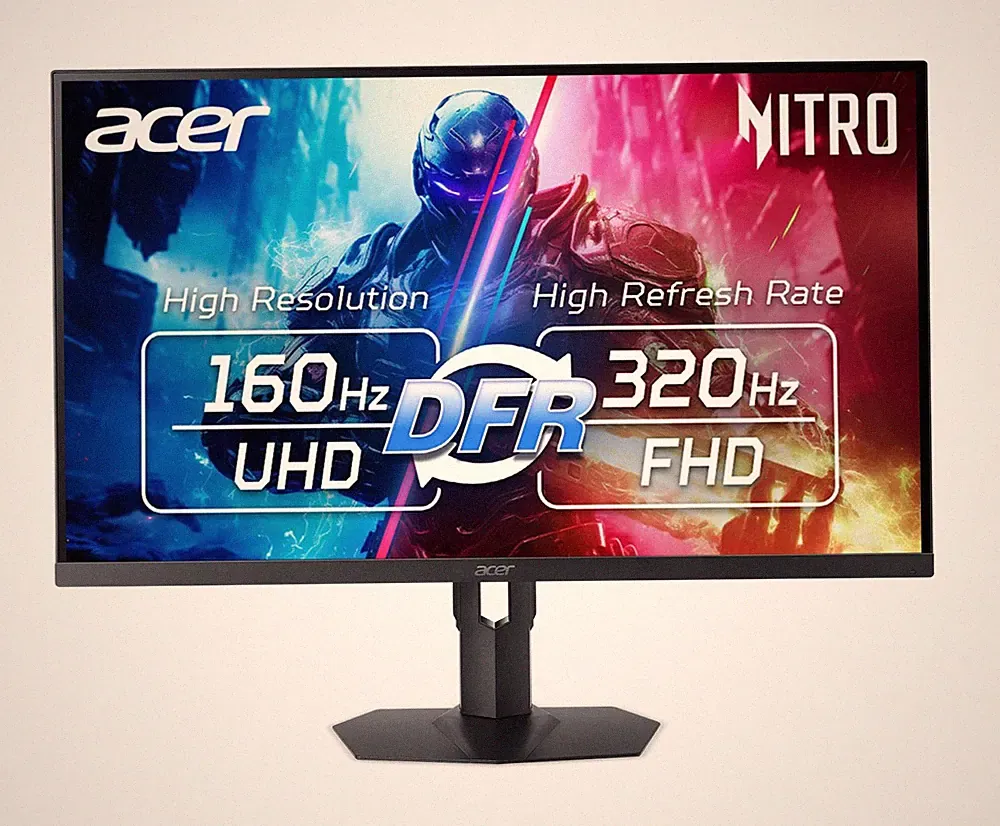 Gaming Monitor 31.5 4K 3840x2160 MiniLED 160Hz Acer Nitro XV325QK 320Hz