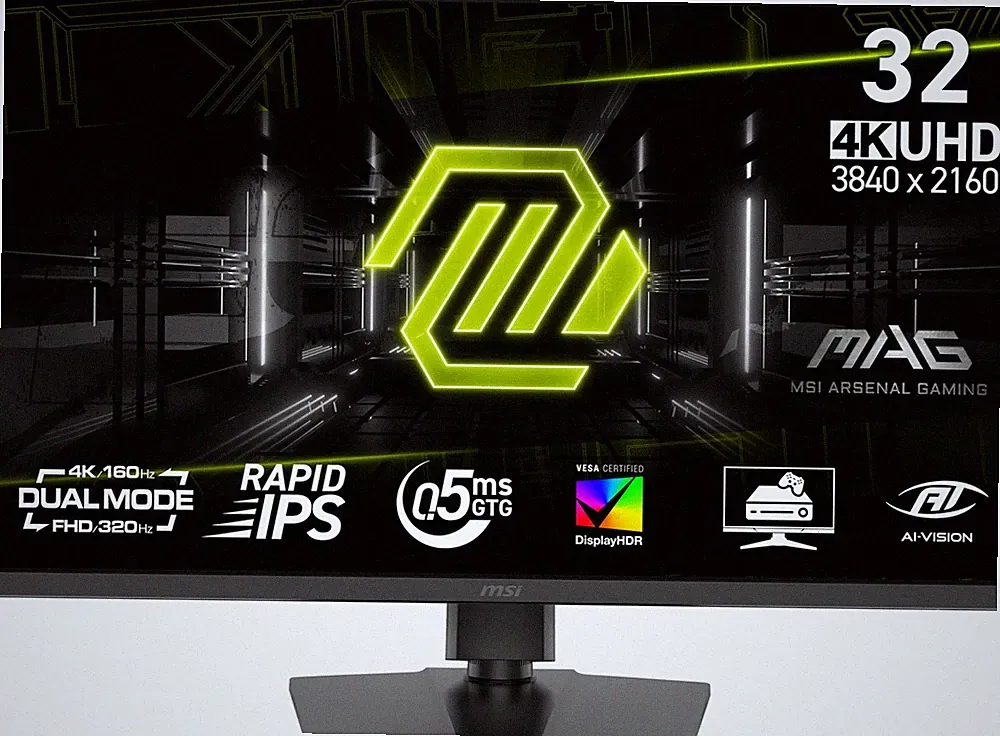 Gaming Monitor 32 4K UHD 3840x2160 320Hz Height Adjustable MSI MAG 322URDF HDMI