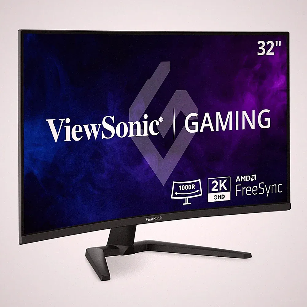 Gaming Monitor 32 Inch 1440p Curved 180Hz 1ms VX3228C-2K Black ViewSonic desktop