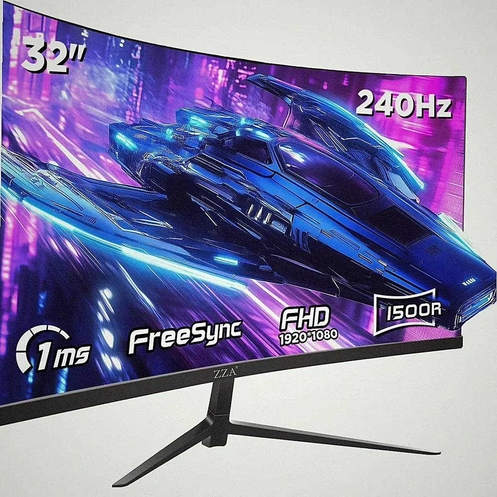 Gaming Monitor 32 Inch Curved 240Hz 1920x1080 FHD 1ms HDR Z32D Adjustable High