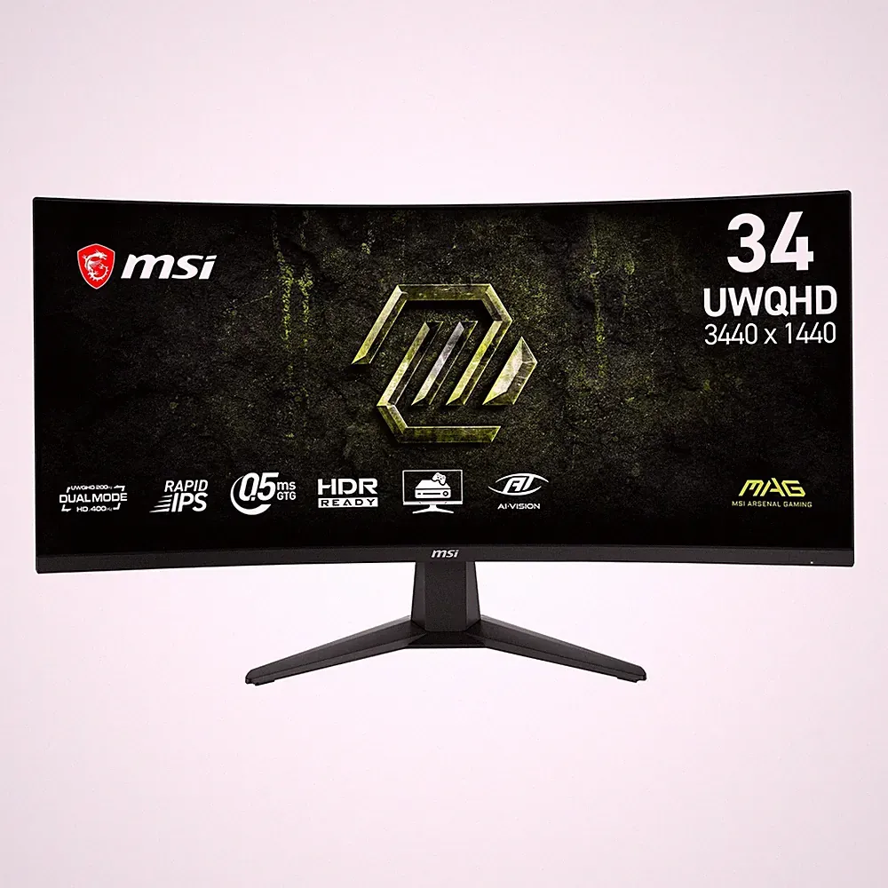 Gaming Monitor 34 3440x1440 200Hz AMD FreeSync HDR MAG 346CQDF 34-inch UWQHD LED