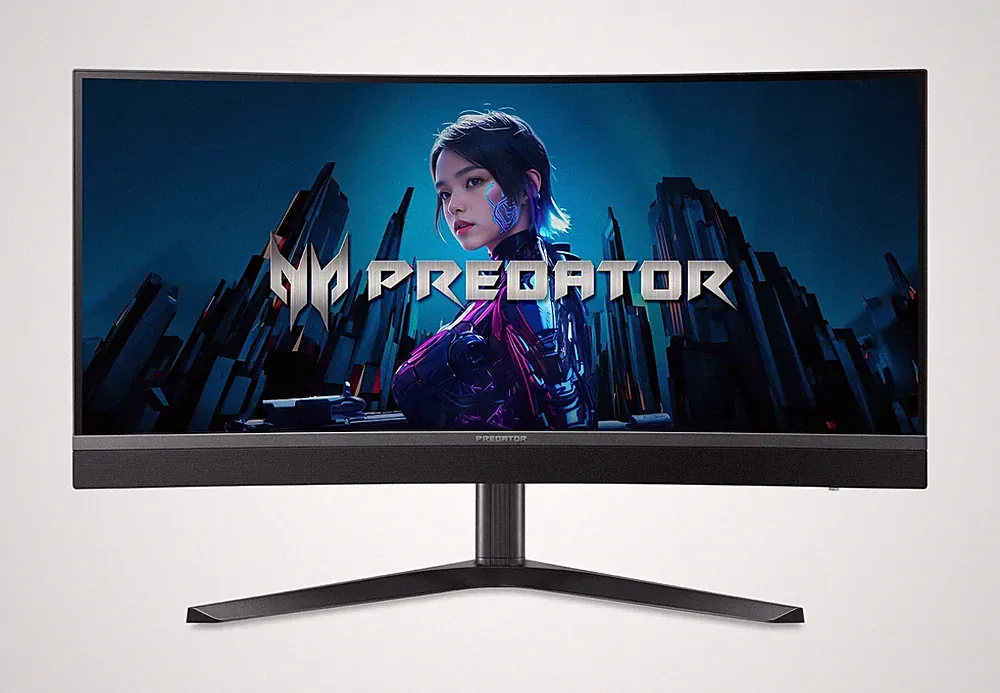 Gaming Monitor 34 Curved UWQHD 3440x1440 200Hz 0.5ms Acer Predator Led 1500R