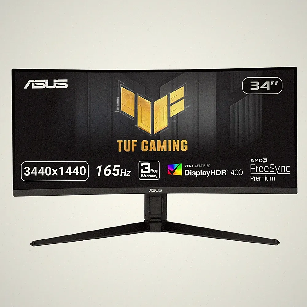 Gaming Monitor 34 Inch 1440p 165Hz Ultrawide HDR ASUS TUF VG34VQL1B