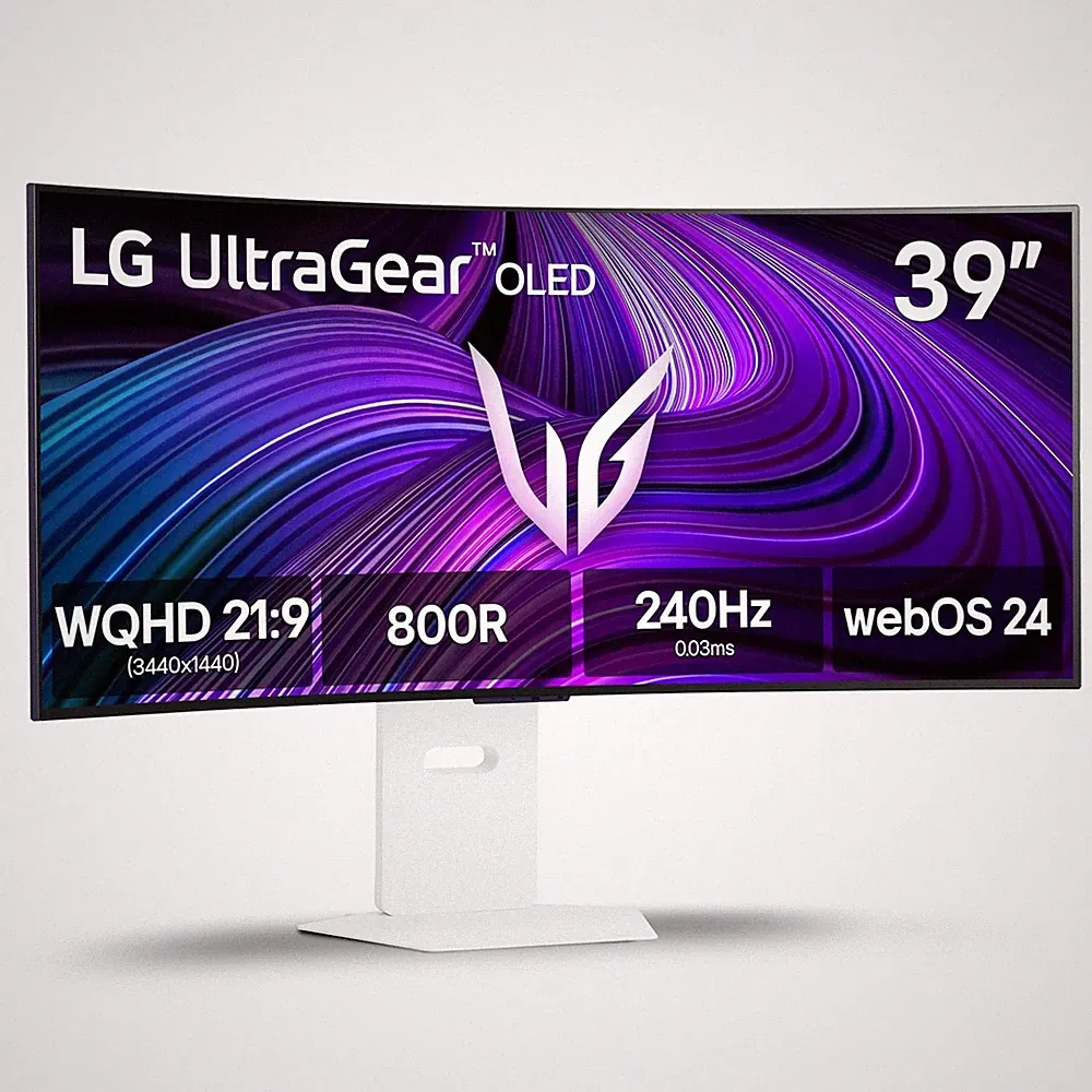 Gaming Monitor 39 OLED Curved 3440x1440 240Hz 1ms G Sync LG 39GX90SA 39GX90SA-W