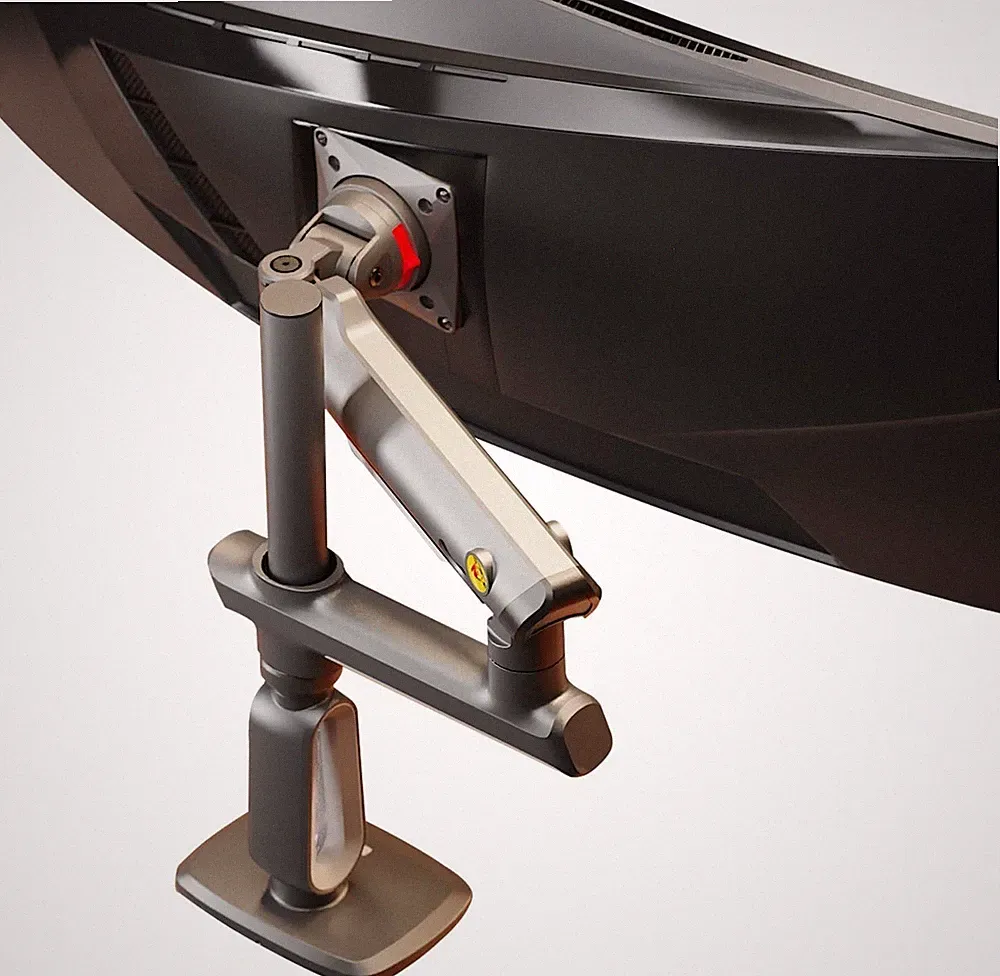 Gaming Monitor-Arm for Flat/Ultrawide/Curved Monitors 27 to 50 inch, Heavy Duty