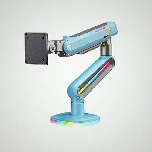 Gaming Monitor Arm for Flat/Ultrawide/Curved Monitors 32 to 60 inch, Gulf Blue