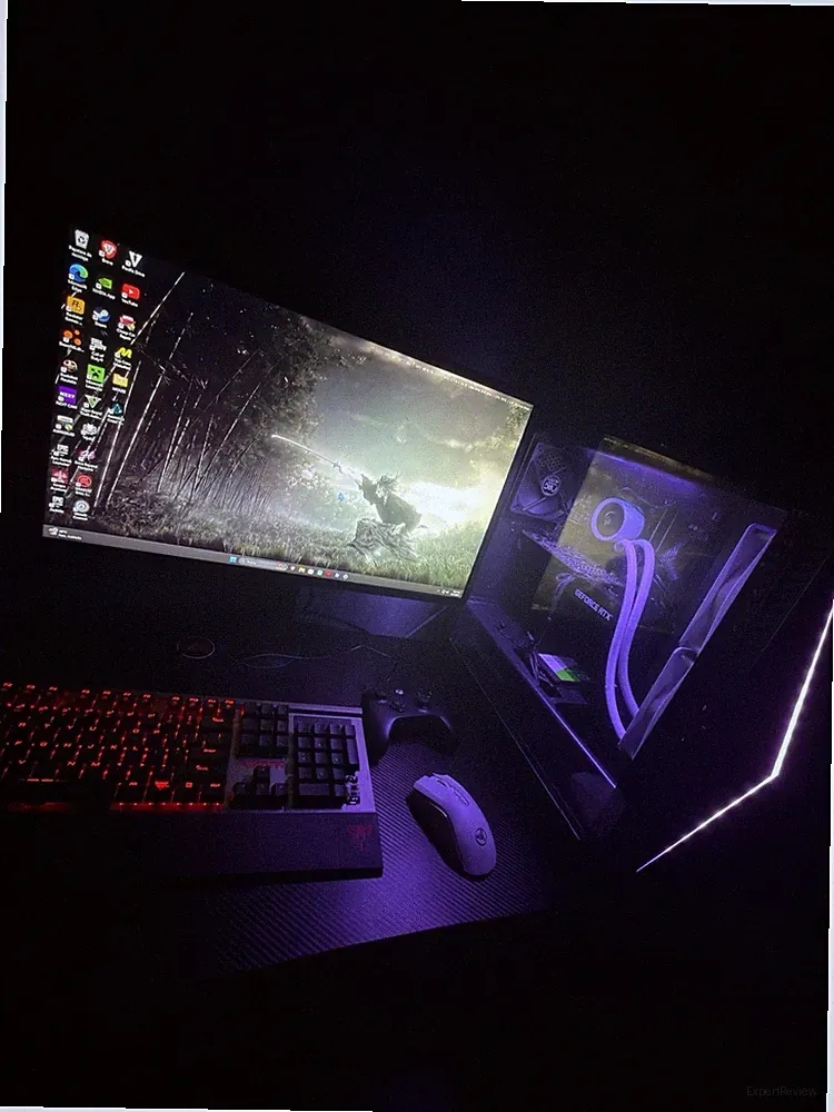 Gaming Pc And Asus Monitor VG245