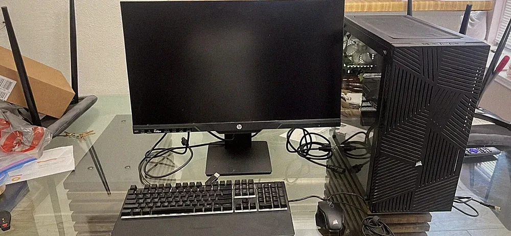 Gaming Pc Desktop Computer with Monitor