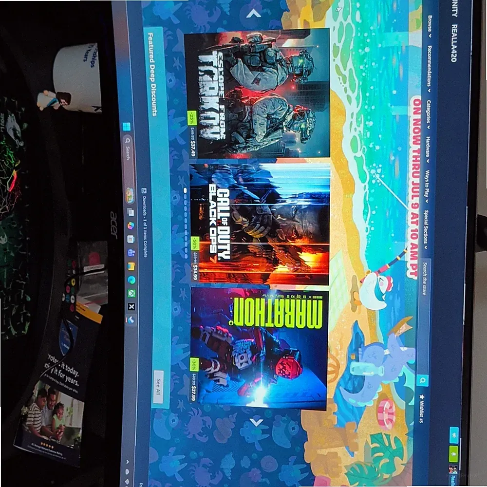 Gaming PC Desktop with Monitor Bundle