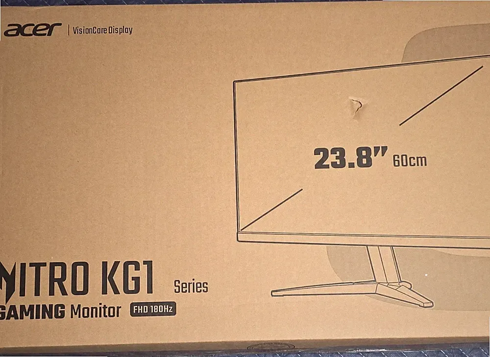 GAMING PC MONITOR Acer Nitro KG1 KG241Y 23.8" FHD 180Hz 1ms FreeSync NEW HDR10
