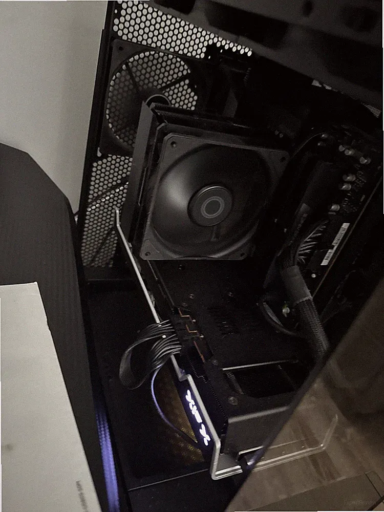 Gaming Setup Mouse, Keyboard, Two Monitors, Boom Arm, Microphone, PC