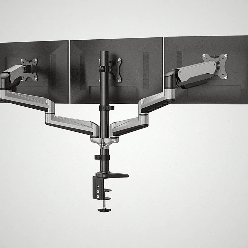 Gaming Triple Monitor Stand, Full Motion Articulat