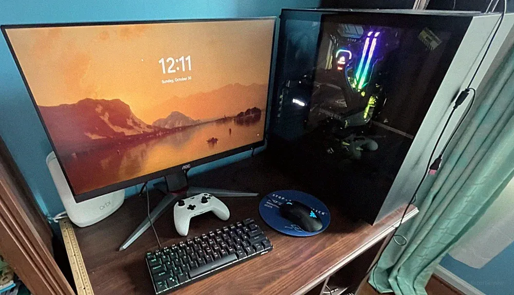 Gaming/Workstation Desktop + 1080p 144 HZ Monitor, Intel i7-11700k, RTX 3060 Ti