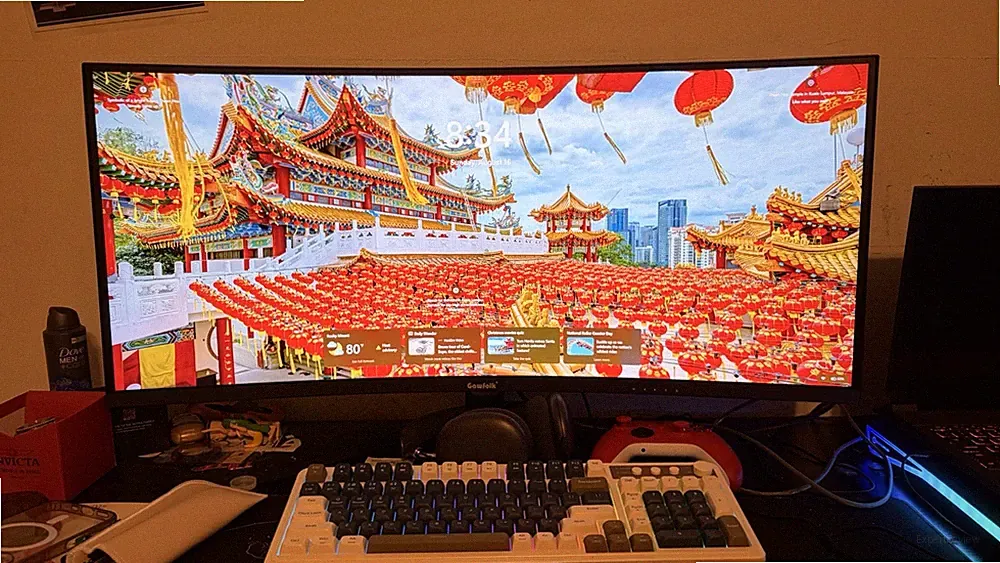 Gawfolk 34-inch Ultrawide Curved Gaming Monitor 1500R PC Screen, 165Hz
