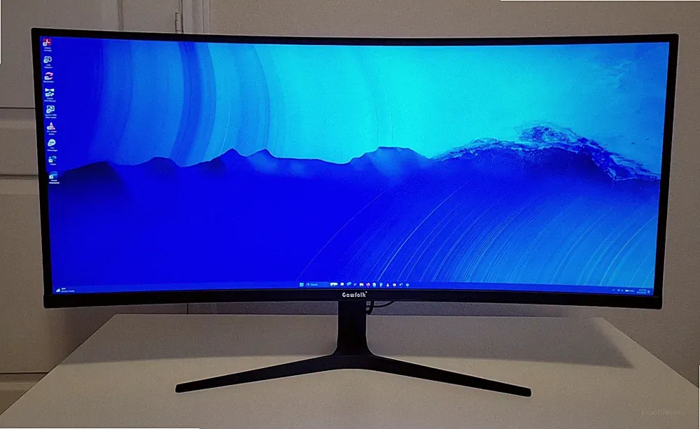 Gawfolk 38" Ultrawide Curved Gaming Office Monitor 3840x1600 144Hz Perfect Shape