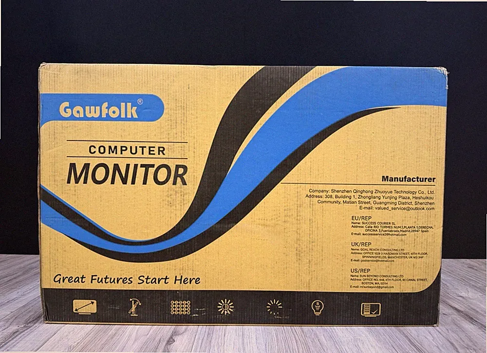 Gawfolk GF240A 24.5" Gaming Monitor 200Hz 1ms FHD 1080p Built-in Speakers NEW