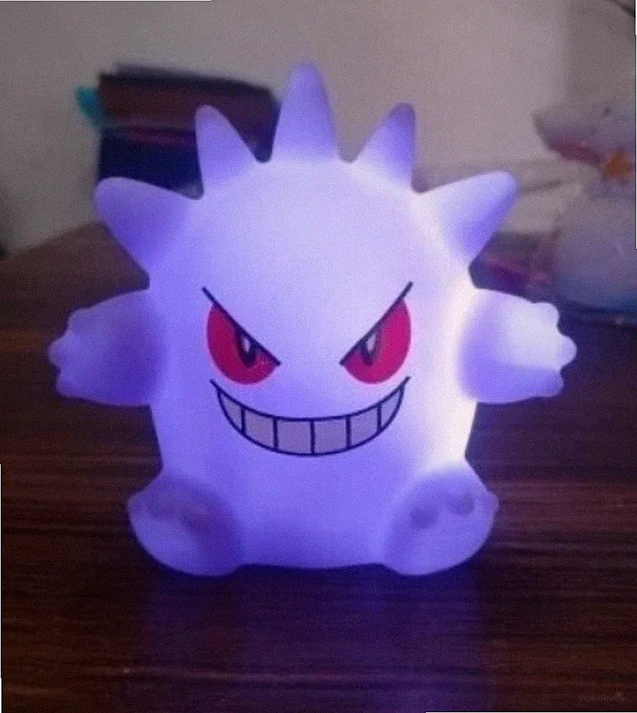Gengar LED Night Light Mini Purple Desk Lamp Gaming Room Decor Dark