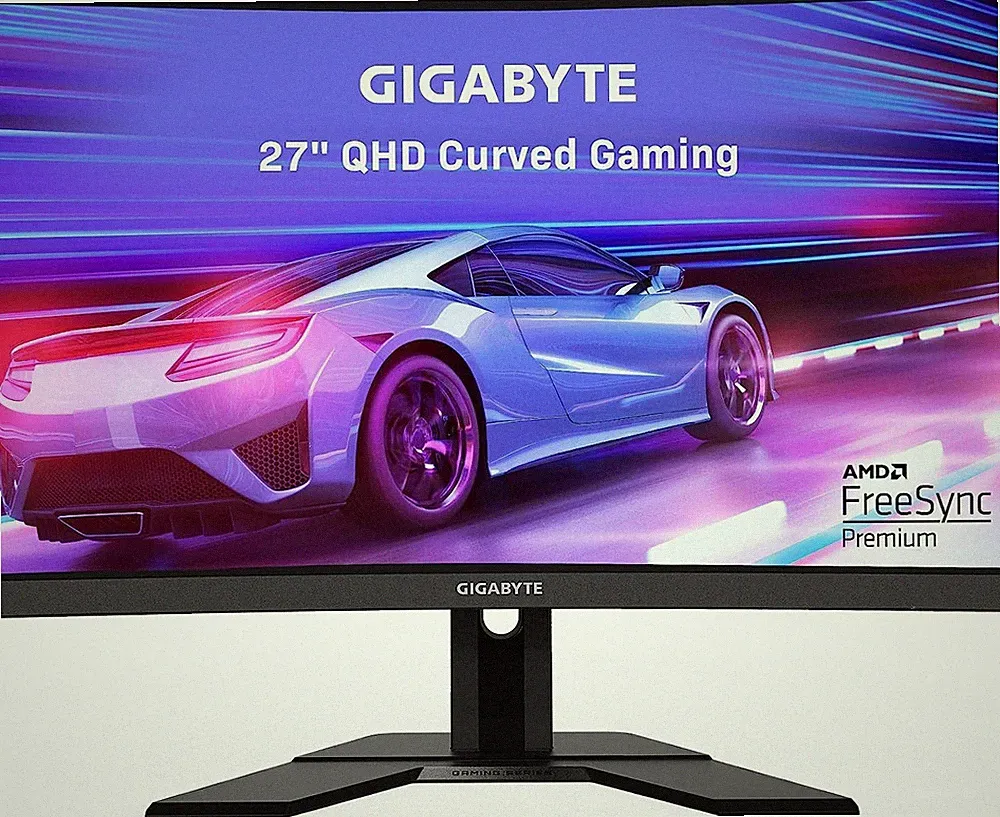 GIGABYTE 27" 165Hz 1440P Curved Gaming Monitor, 2560 x 1440 VA 1500R Display, 1m
