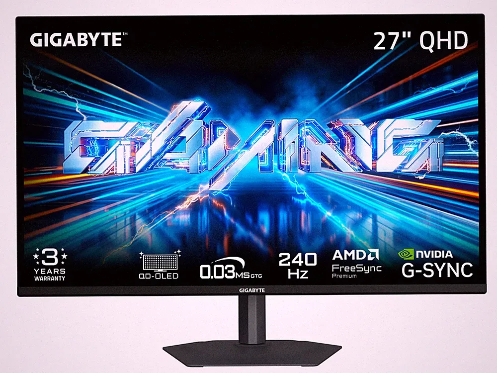 GIGABYTE 27" 240Hz QD-OLED QHD Gaming Monitor DCI-P3 99% GO27Q24A