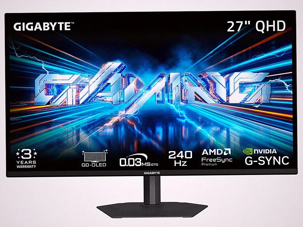 GIGABYTE 27" 240Hz QD-OLED QHD Gaming Monitor DCI-P3 99% GO27Q24A