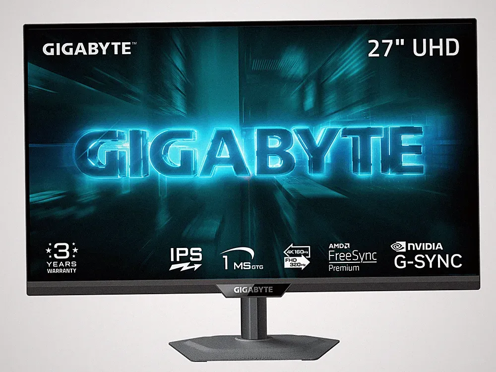 GIGABYTE 27 inch Dual Mode UHD 4K 160Hz Full HD 320Hz IPS AMD FreeSync Premium &