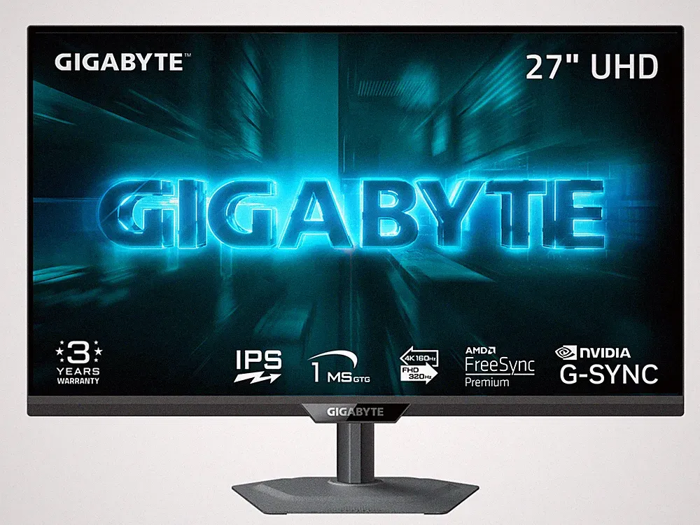 GIGABYTE 27 inch Dual Mode UHD 4K 160Hz Full HD 320Hz IPS AMD FreeSync Premium &