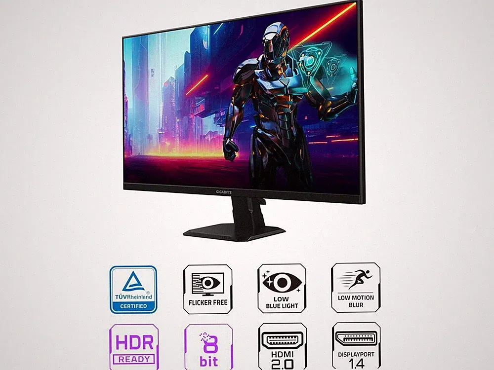 GIGABYTE 27 inch QHD 2K 1440P 180hz IPS with AMD FreeSync Premium 1ms HDR ready
