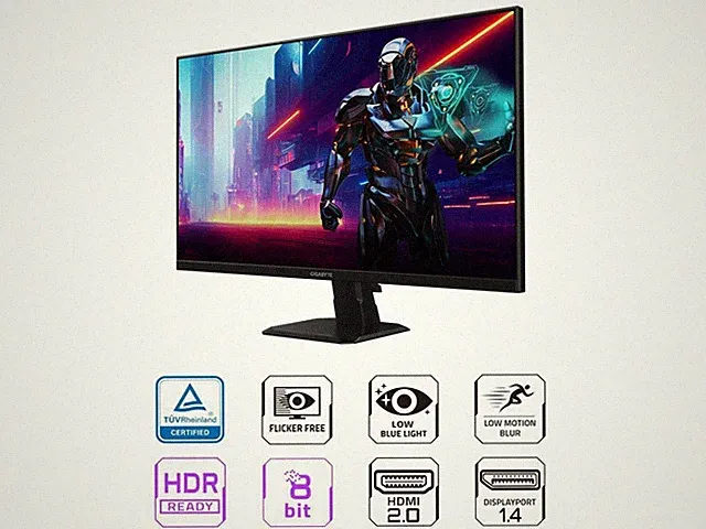 GIGABYTE 27 inch QHD 2K 1440P 180hz IPS with AMD FreeSync Premium 1ms HDR ready