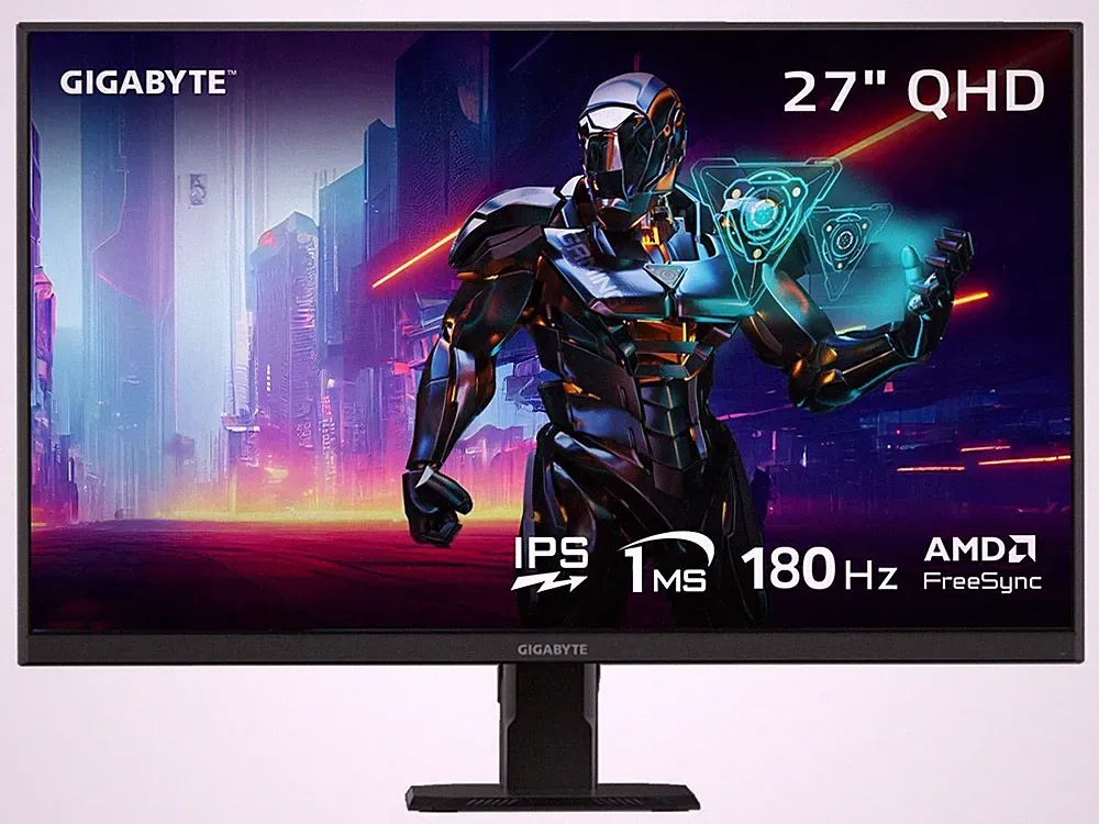 GIGABYTE 27 inch QHD 2K 1440P 180hz IPS with AMD FreeSync Premium 1ms HDR ready