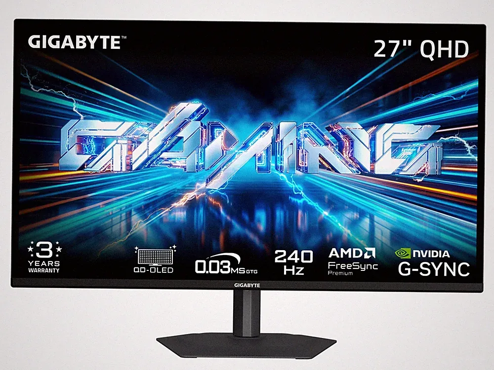 GIGABYTE 27 inch QHD 2K 1440P 240Hz OLED Gaming Computer Monitor GO27Q24A