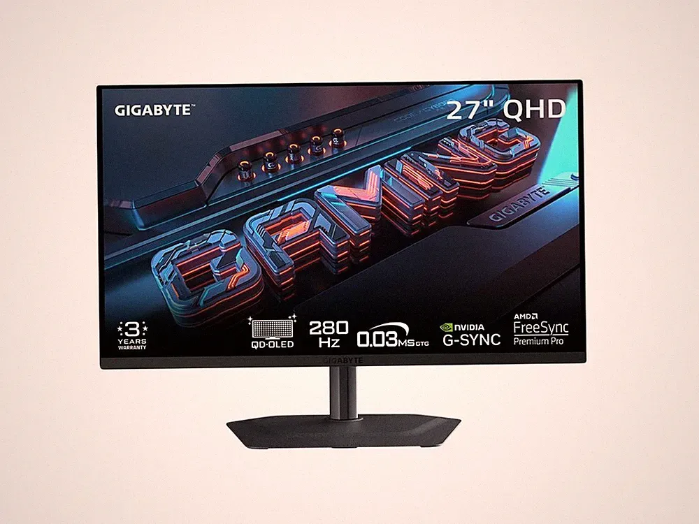 GIGABYTE 27 inch QHD 2K 1440P 280Hz AMD FreeSync Premium Pro & G-Sync Compatible