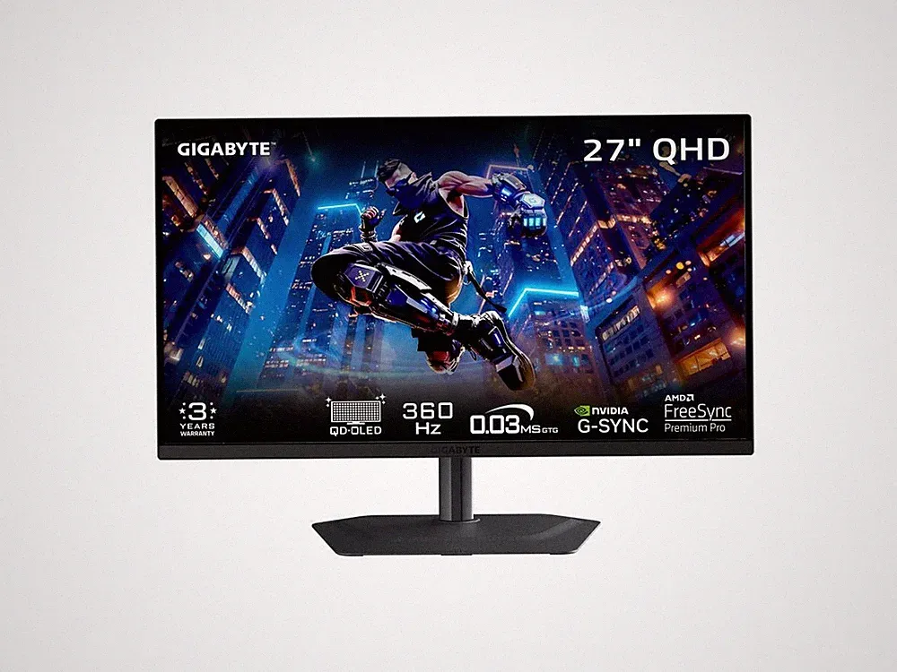 GIGABYTE 27 inch QHD 2K 1440P 360Hz AMD FreeSync Premium Pro & G-SYNC