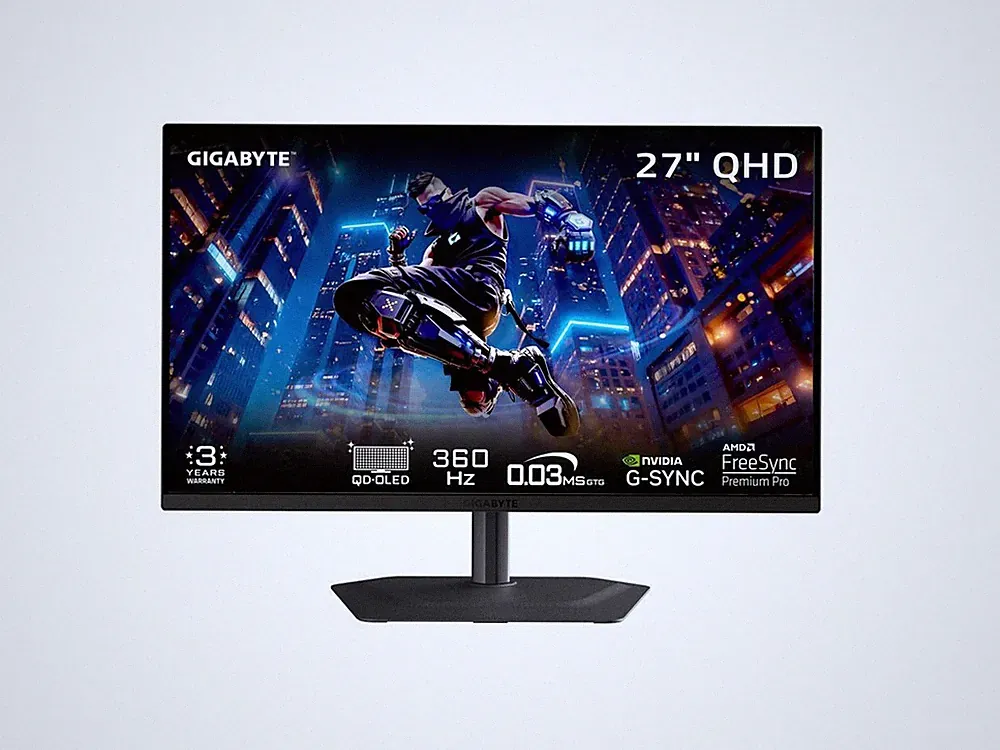 GIGABYTE 27 inch QHD 2K 1440P 360Hz AMD FreeSync Premium Pro & G-SYNC Compatibl