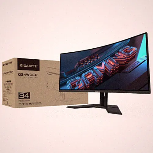 Gigabyte 34" 180Hz 1ms Ultra-Wide QHD VA Curved Gaming Monitor 21:9 HDMI G34WQCP