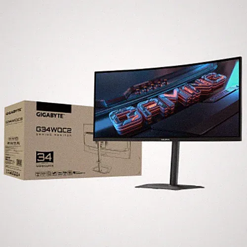 Gigabyte 34" VA QHD 200Hz 1ms 1500R Curved Gaming Monitor 21:9 1:4000 G34WQC2
