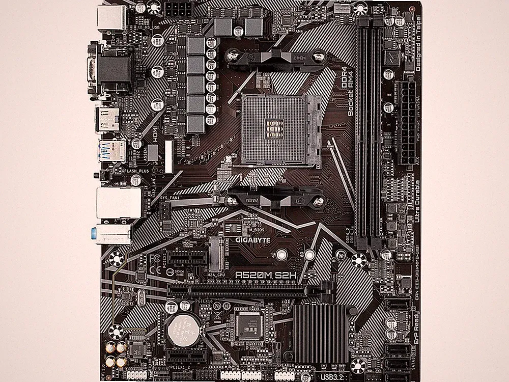 GIGABYTE A520M S2H mATX AM4 4+3 Phases Digital PWM, GIGABYTE Gaming GbE LAN, NVM